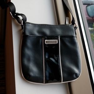 Calvin Klein Black Patent Crossbody Bag